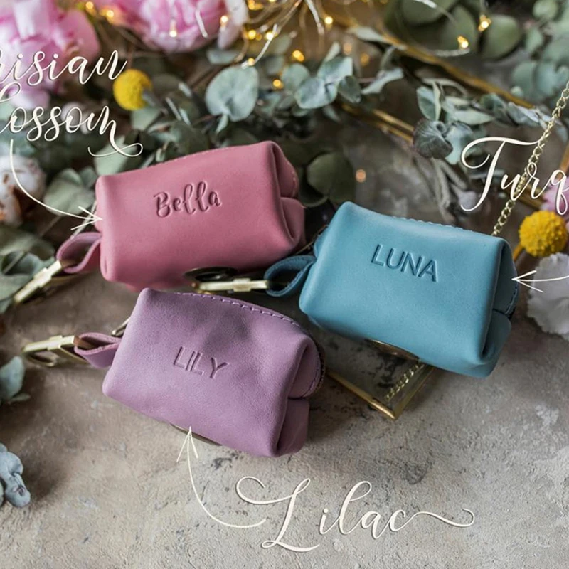 

Dog Poop Bag DispenserPU Leather Pouch Pet Cat Pick Up Poop Bag HolderWaste Bags