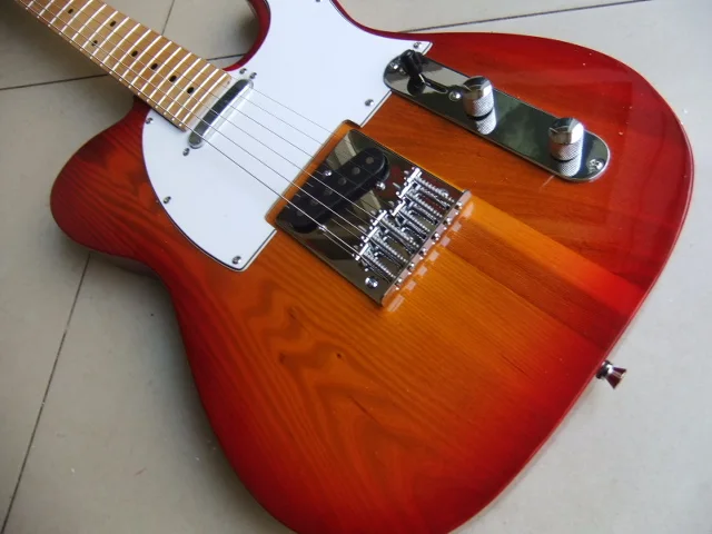 Оптовая продажа 6 строка Электрогитары тел модель лучшего качества в вишня Sunburst