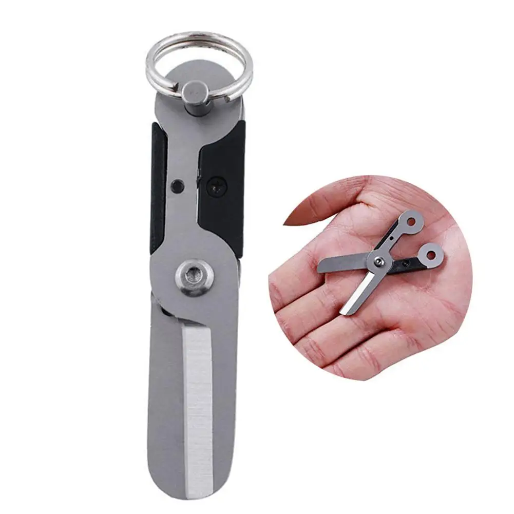 Многофункциональный брелок с пружинной защелкой анти потеря из нержавеющей