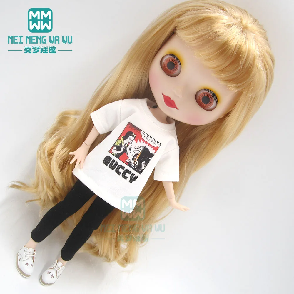Blyth кукольная одежда модная клетчатая рубашка, топ, шорты, обувь для OB23 OB24 кукла azone аксессуары
