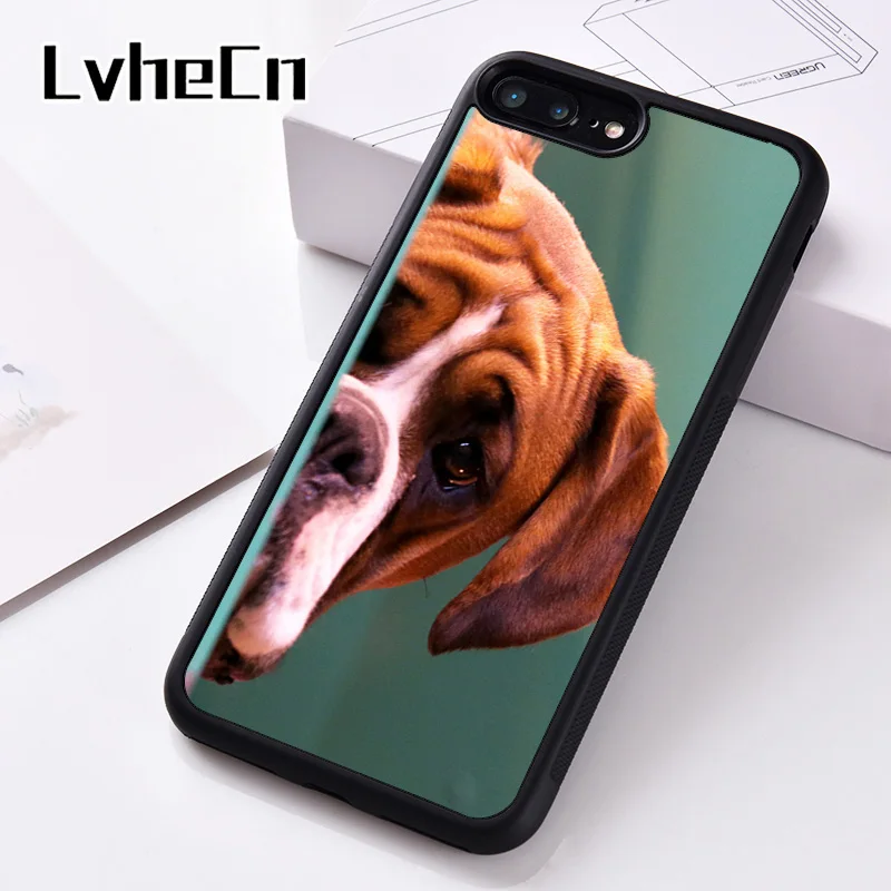 Силиконовый чехол для телефона LvheCn iPhone 6 6S 7 8 Plus 5 5S SE X XS XR 11 PRO MAX боксерская собака