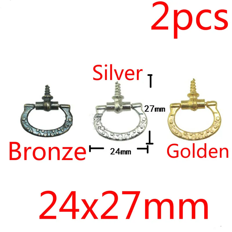 6 шт. антикварные ручки для шкафа коробка ювелирных изделий ящик сплав выдвижные