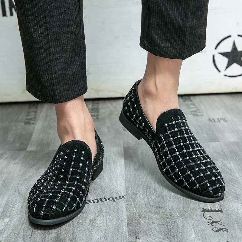 

Men Shoes 2021 New Loafers Shoes лодыри Casual Comfortable Slip on Office мужская обувь Shallow Faux Suede мужская обувь KU512