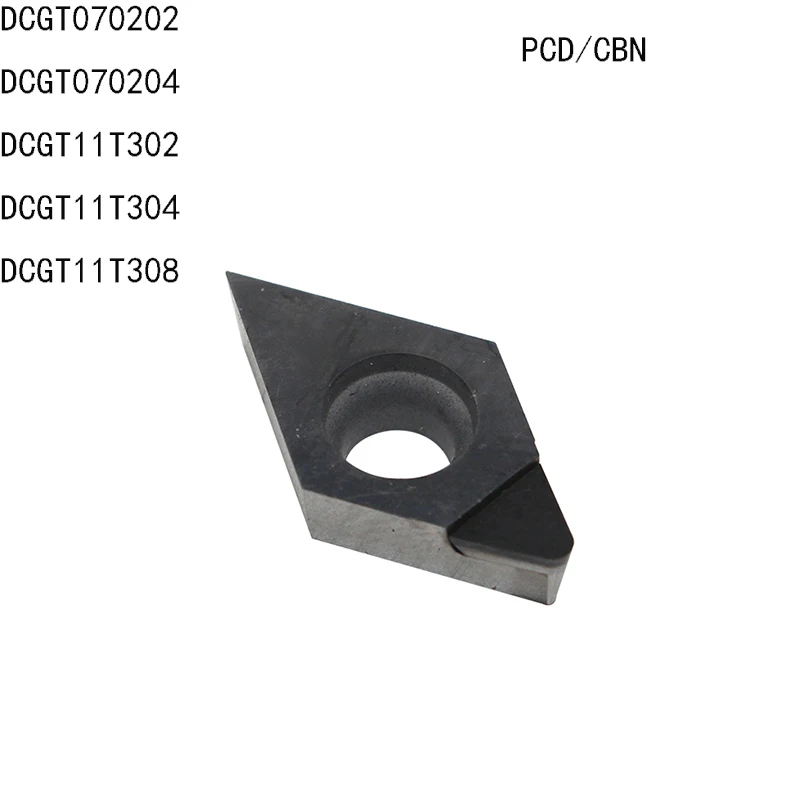 2 шт. DCGT070202 DCGT070204 DCGT11T302 DCGT11T304 DCGT11T308 резец сверхтвердый PCD алмазные пластины CBN