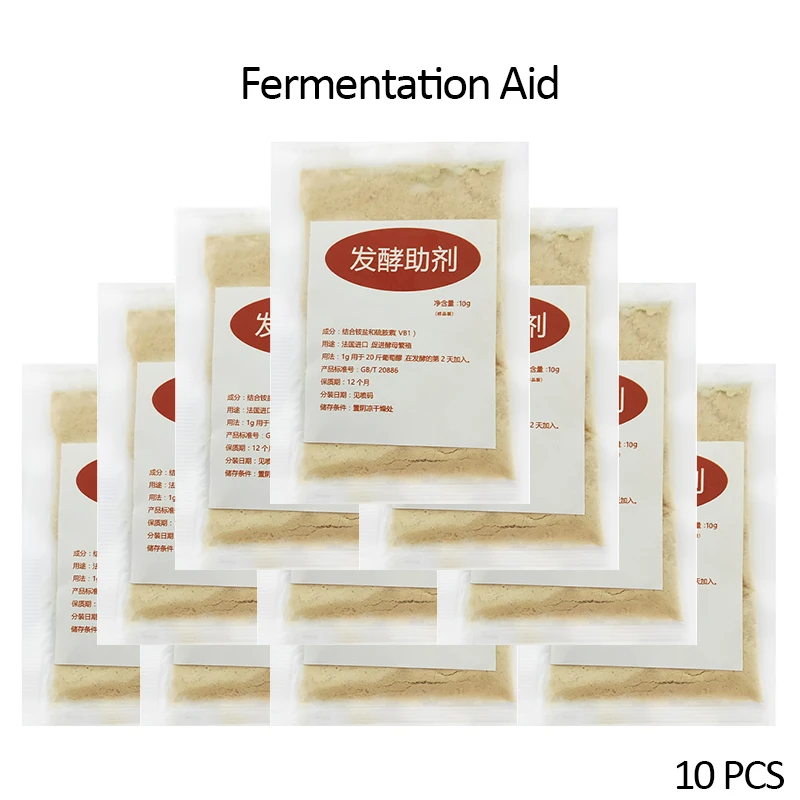 

10g/10pcs Fermentation aid Yeast 10g For 50KG grape alcohol brewing household wine accessories wine yeast ferment brandy beer