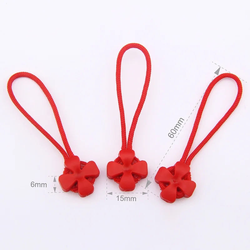 6 шт цвет молния тянуть шнур концы DIY сумка чемодан одежда рюкзак аксессуары