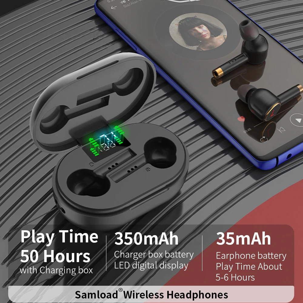 Новые беспроводные мини-наушники Tws водонепроницаемые спортивные наушники с