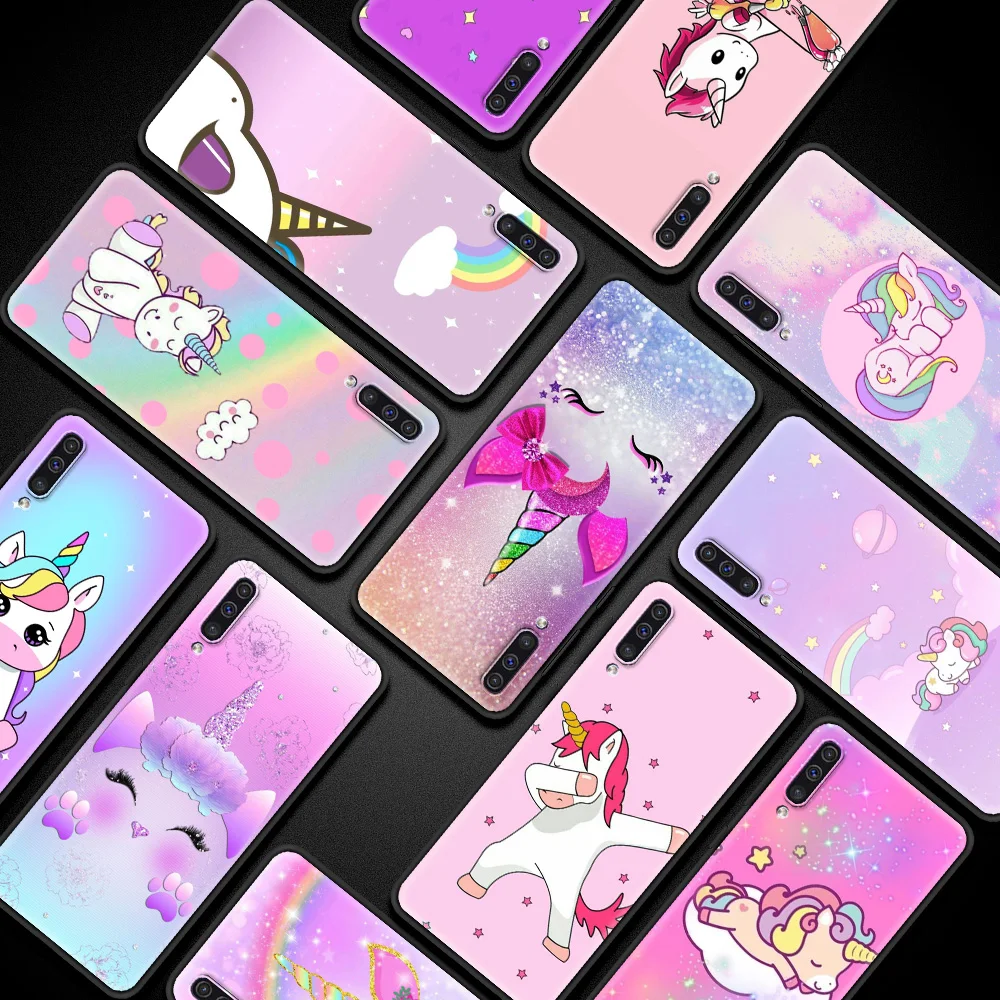 

Unicorn cute Silicone Phone Case For Samsung Galaxy A51 A21s A71 A12 A31 A52 A41 A32 5G A02s A11 A02 Capas