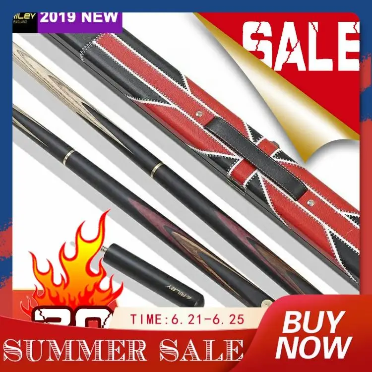 

Original RILEY RHC-3 Billiard Snooker Cue 3/4 Split Cue 9.5mm High Quality Ashwood Shaft Professional Snooker with Extension