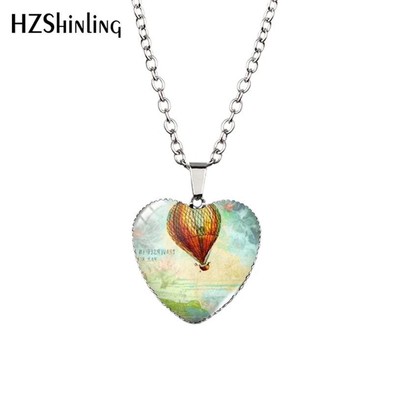 Новое ожерелье с воздушным шаром в форме сердца подвеска ювелирное изделие из