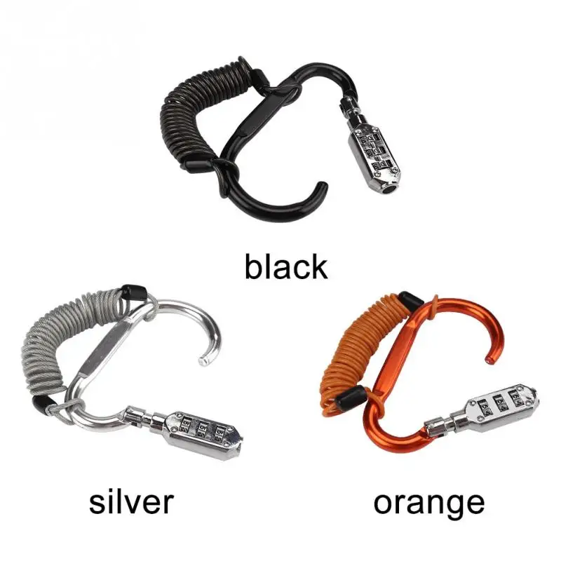 

3Digits Belongings Bicycle Motorcycle Helmet Lock Zinc Alloy Scooter Anti Theft for Mountain Bike, Helmet, Warning Rope, Scooter