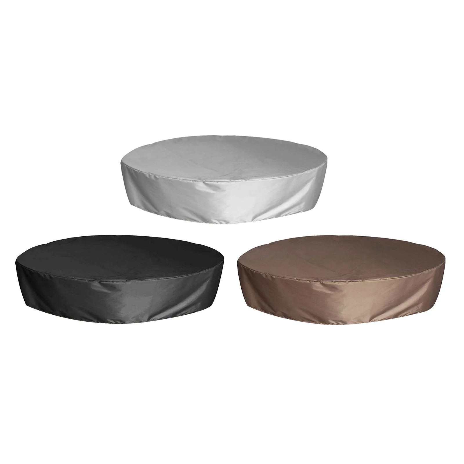 

6.23ft Above Ground Pool Cover Dustproof UV Protection Garden Above Ground Solid Silver Coated Oxford Cloth Winter Cover