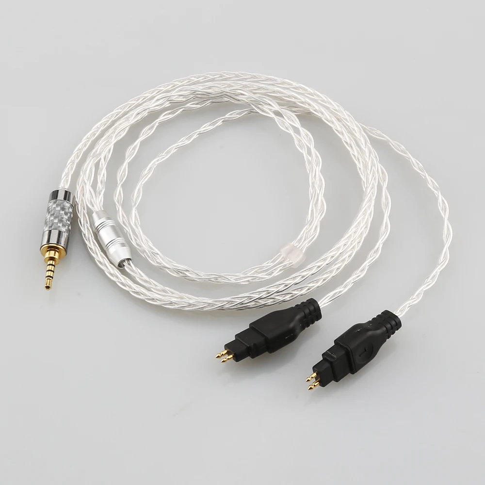 new 3 5mm 2 5mm xlr 4 4mm 8 core silver plated occ earphone cable for sennheiser hd580 hd600 hd650 hdxxx hd660s hd58x hd6xx free global shipping