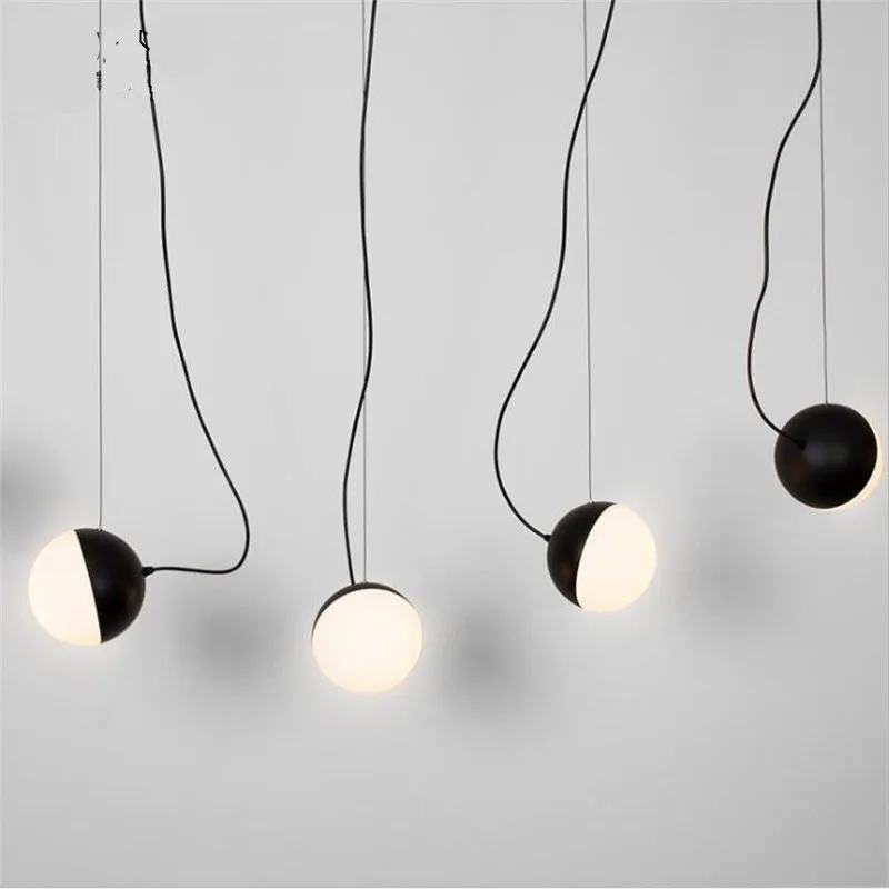 Современный DIY шар Светодиодная подвеска креативный Лофт Железный стеклянный