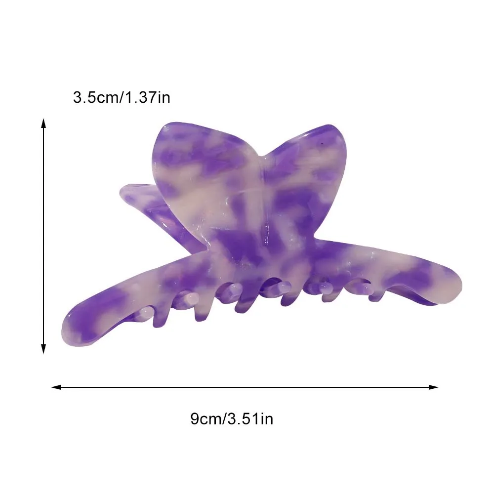 

Candy-Colored Fashion Butterfly Wings Hair Claw Shark Catching Clip Acetate Irregular Design Hair Ornament Headwear