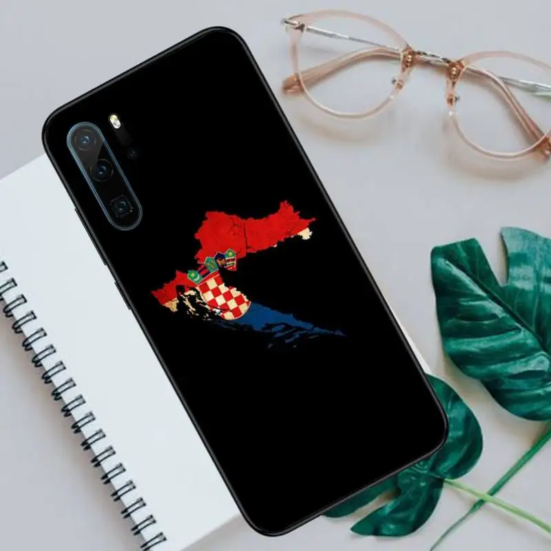 

Croatia National flag Phone Case For Huawei honor Mate P 10 20 30 40 i 9 8 pro x Lite smart 2019 nova 5t shell funda coque