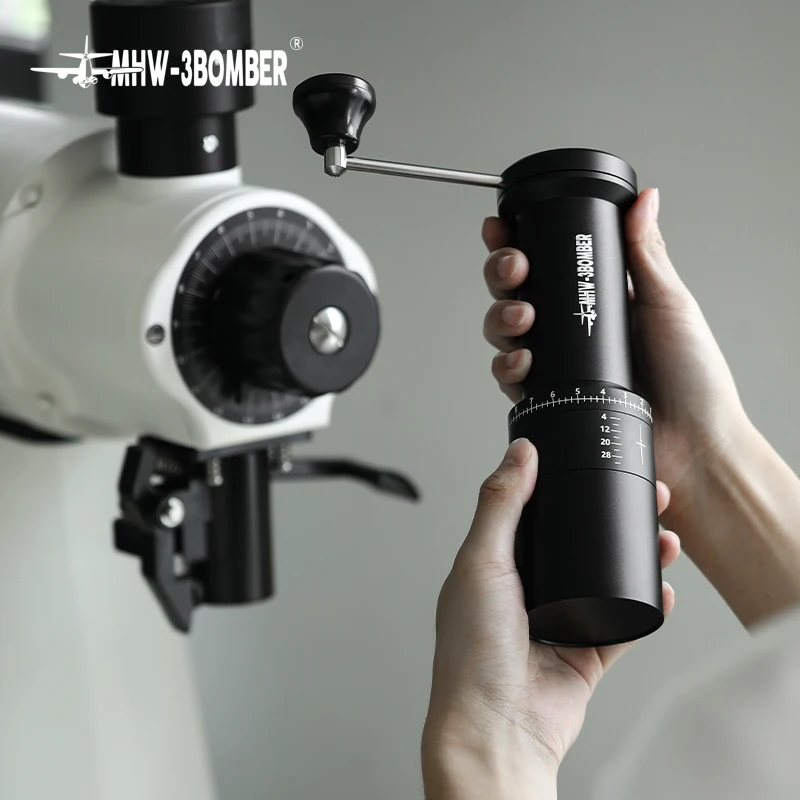 MHW-3BOMBER-molinillo Manual Voyager de 40g de capacidad, m&aacute;quina de molienda de granos de caf&eacute; por goteo de alta calidad, herramientas Barista-4