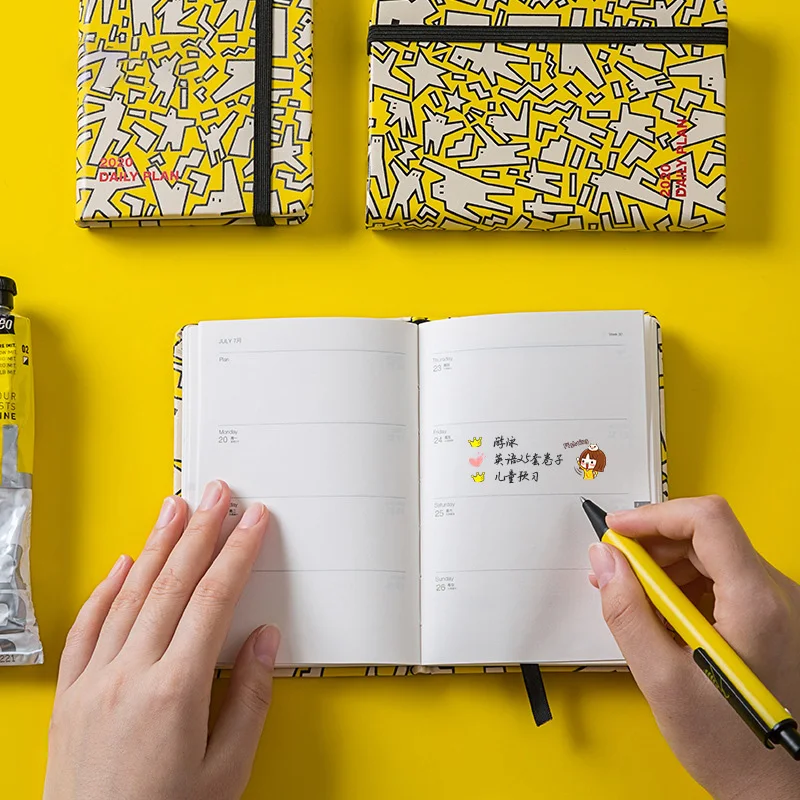 Ежедневник 2020 планировщик A7 записная книжка Органайзер ежемесячный недельный
