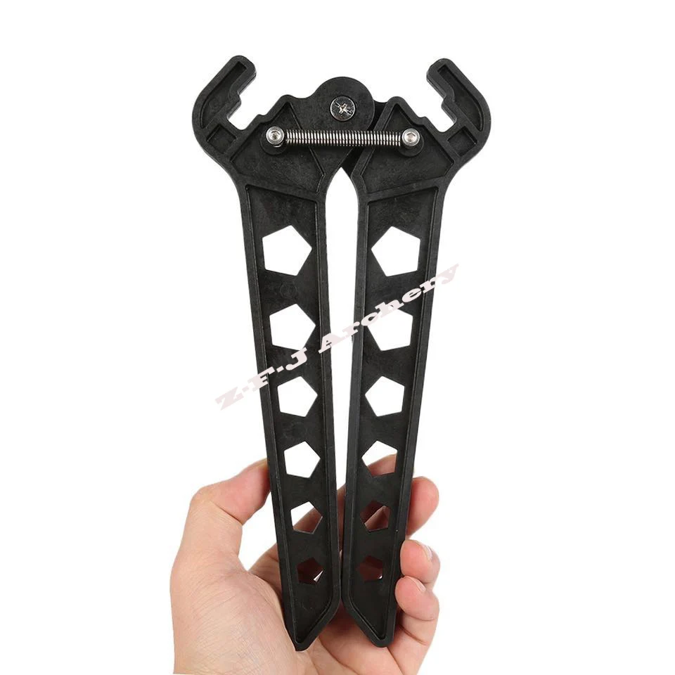 Black Archery Bow Kick Stand Holder Legs For 3D Shooting Range Target Hunting Compound Support Shelf Kickstand | Спорт и развлечения