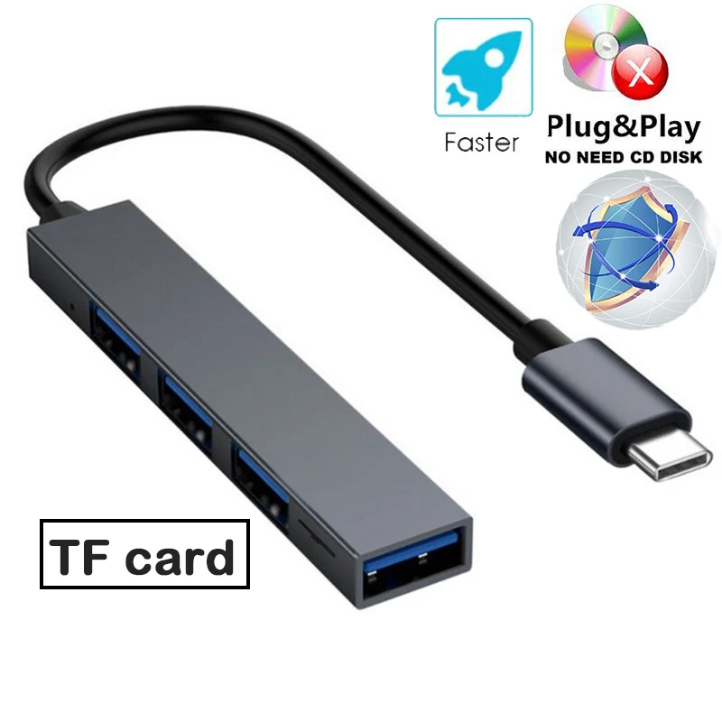 USB C концентратор Тип с разъемами типа и USB3.0 конвертер HDMI Совместимость со
