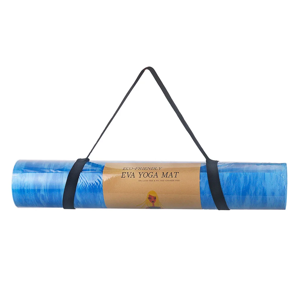 

1 set Yoga Mat 6mm Print Extra Thick Non Slip Exercise Fitness Mats All Types of Yoga Pilates Floor Workouts 68"L x 24"W x 6mm