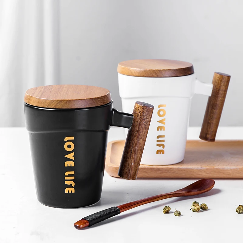 Портативная керамическая кофейная кружка для офиса и путешествий белые