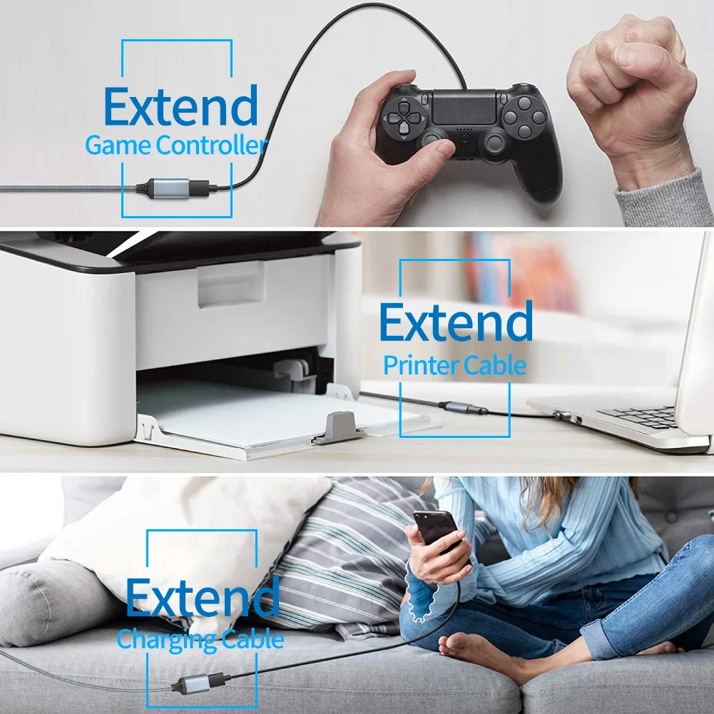 APBLP USB-продлительный кабель 3.0 A-мужской к женскому PS4 TV SSD-кабелю удлинитель 5Gbps передачи данных Flash Drive Keyboard.