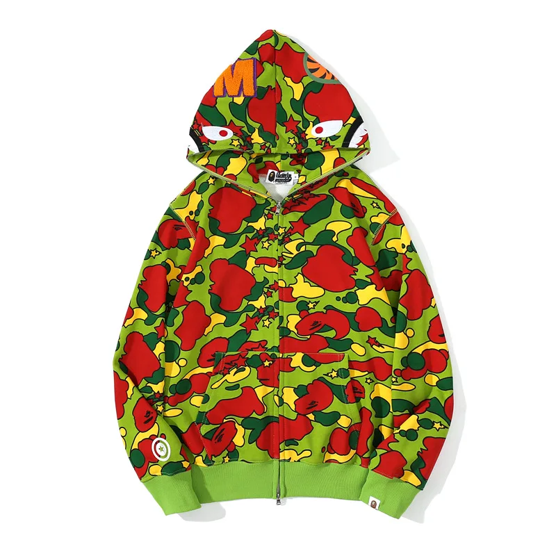 

Мужская/Женская камуфляжная Толстовка bape с капюшоном в стиле хип-хоп