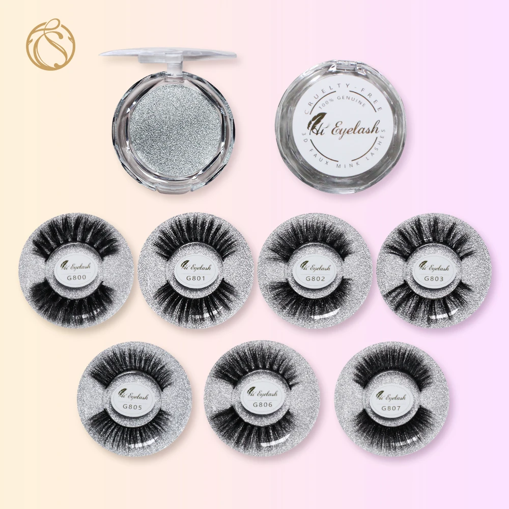 2020 Бесплатная индивидуальная Этикетка 3d норковые ресницы натуральные накладные