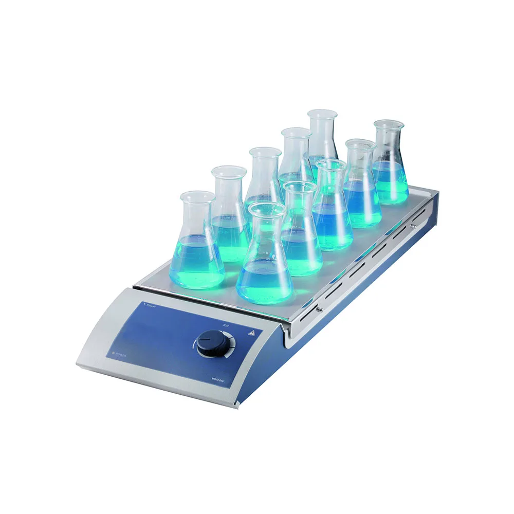 

10-Position Magnetic Stirrer, Dlab MS-M-S10, Stainless Steel Work Plate with silicone cushion, Speed 1100rpm, Vol 0.4L*10