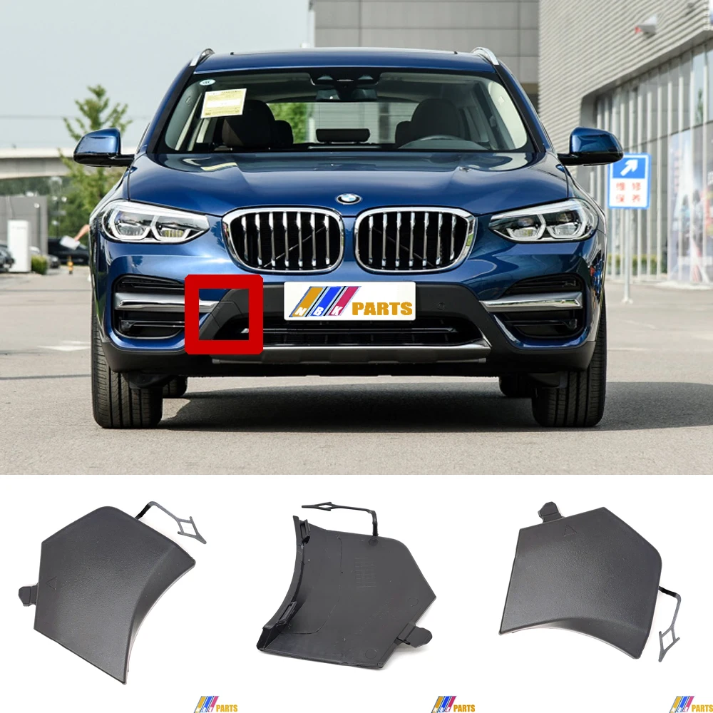 

Подходит для 18-21 BMW X3 G01 20i 25d 30i 30d 30e 30eX 30i 30iX Сав XLine Передняя буксировочная крышка