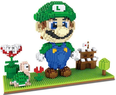 3454 no box Игра Super Mariing Bowser черепаха Ститч животное 3D модель DIY Алмаз Мини строительные блоки кирпичи игрушка 2300 шт - Цвет: 3454 no box