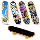 1 шт., модный Забавный мини-скейтборд с пальцами, Детский скейтборд, детские игрушки, скейтборд для детей, игрушка в подарок, случайный цвет