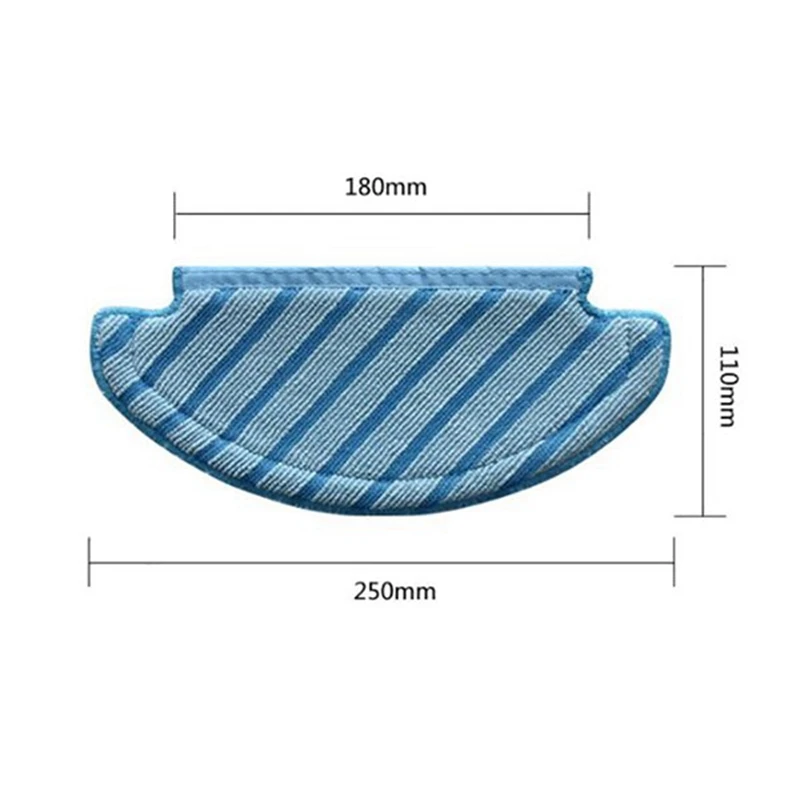 

1set Side Brush Filters Mop Cloth for Ecovacs Deebot OZMO T8 & 2Pcs Roller Brush for Ecovacs Deebot Ozmo T8