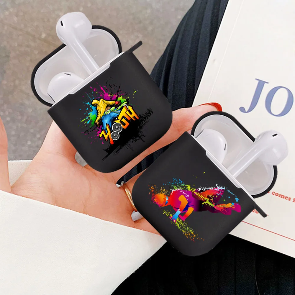 

Silicone cover for Airpods 1/2 Earphone Fashion street dance characters soft Fundas Airpods Case Air Pods Charging Box Bags etui