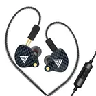 Наушники-вкладыши QKZ VK4 Hi-Fi для бега, спортивные наушники-вкладыши, гарнитура, наушники-вкладыши с микрофоном для большинства мобильных телефонов