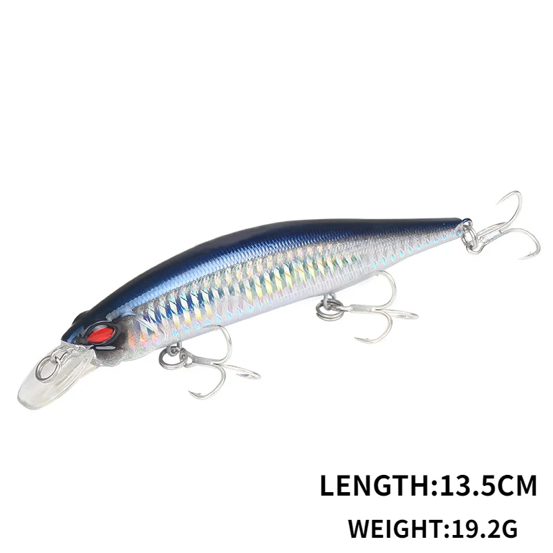 

New Luya bait Mino bait submerged bionic fake bait hard bait 19.2g/13.5cm