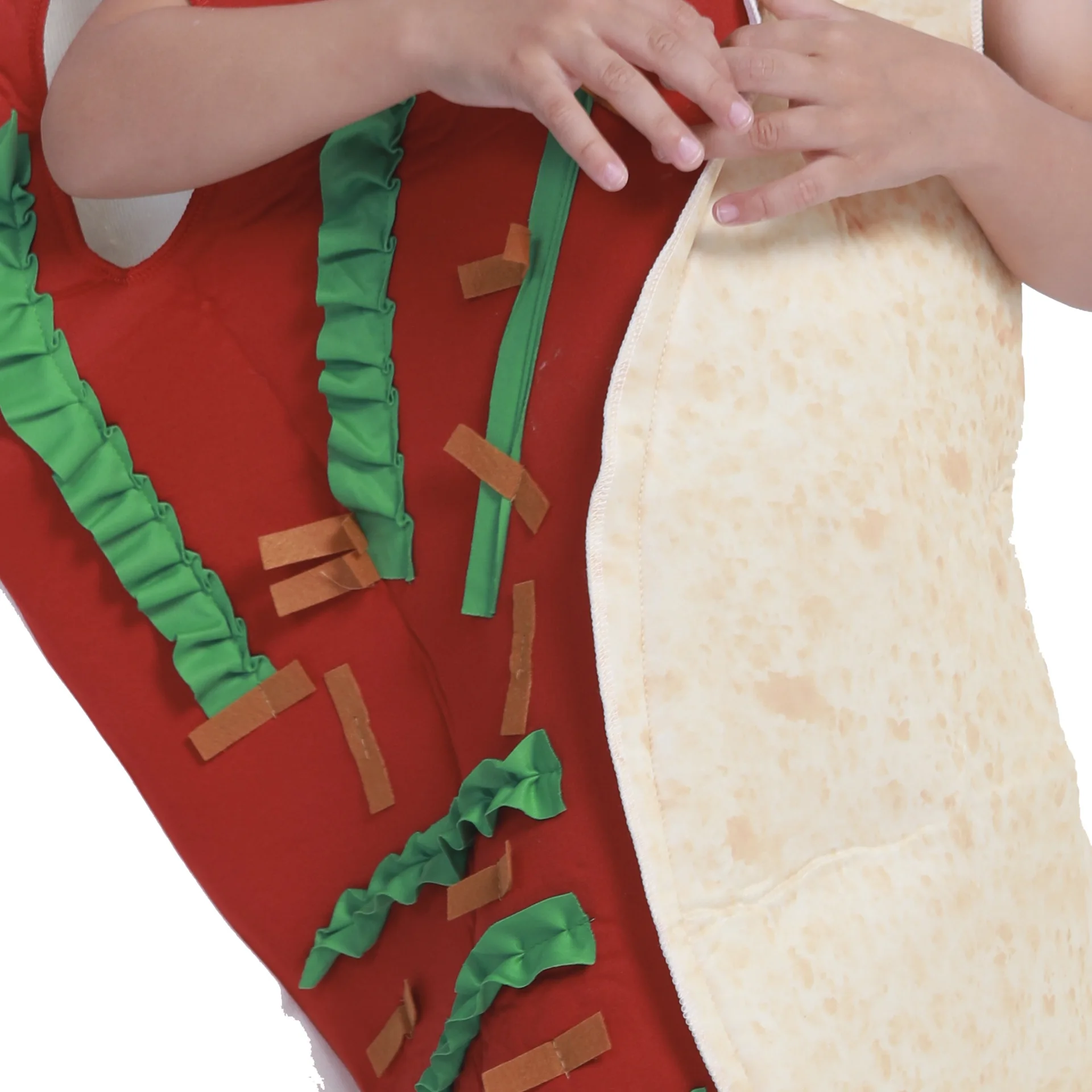 

SATCOPY Kid Burritos Taco Costumes Halloween Carnival Party Cosplay Food Funny Costumes Jumpsuit Clothing for Children Girl Boy