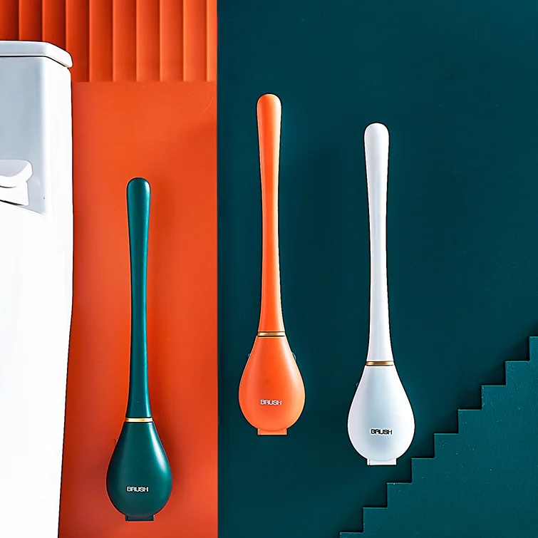 

Hanging Silicone Toilet Brush Modern Colorful Creative Toilet Brush Plastic Eco Friendly Szczotka Do Wc Household Items DE50MT