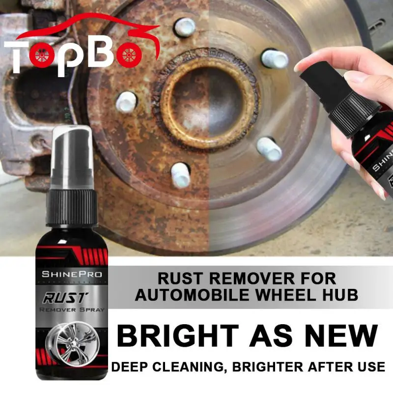 

30ml Car Rust Remover Spray Metal Surface Chrome Paint Car Maintenance Iron Powder Cleaning Multi-Purpose Super Anti-Rust Tool