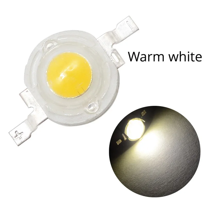 Warm White 10X1 Вт высокомощный светодиодный светильник белого, красного, зеленого, синего, желтого цвета, 110-120лм с чипами, 4 золотыми линиями, излучатель, Диодная лампа, чип для DIY, светильник - Испускаемый цвет: Warm White