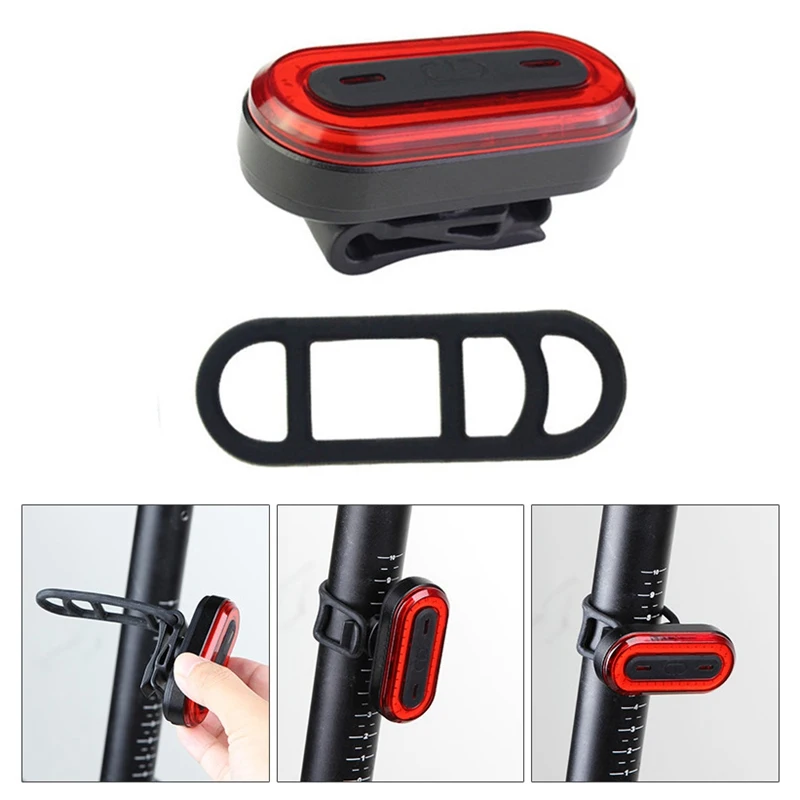 

Cycling LED Tail Light Back Lamp USB Rechargeable Bicycle Rear Light Waterproof Bike Warning Flash Light Bicycle Accessories