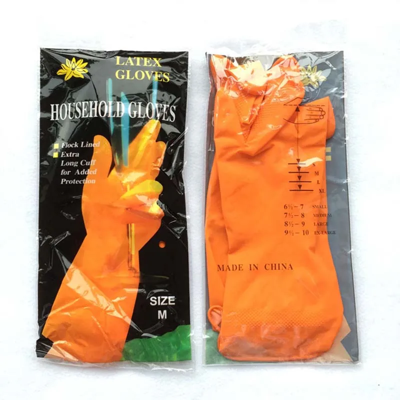 

Long Sleeve Kitchen Antiskid Waterproof Household Glove Warm Dishwashing Glove Water Dust Stop Cleaning Latex Rubber Gloves