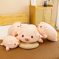1pc creative plush toys large lying pig doll comfortable pillow childrens gift lovely pig soft plush stuffed doll home pillow