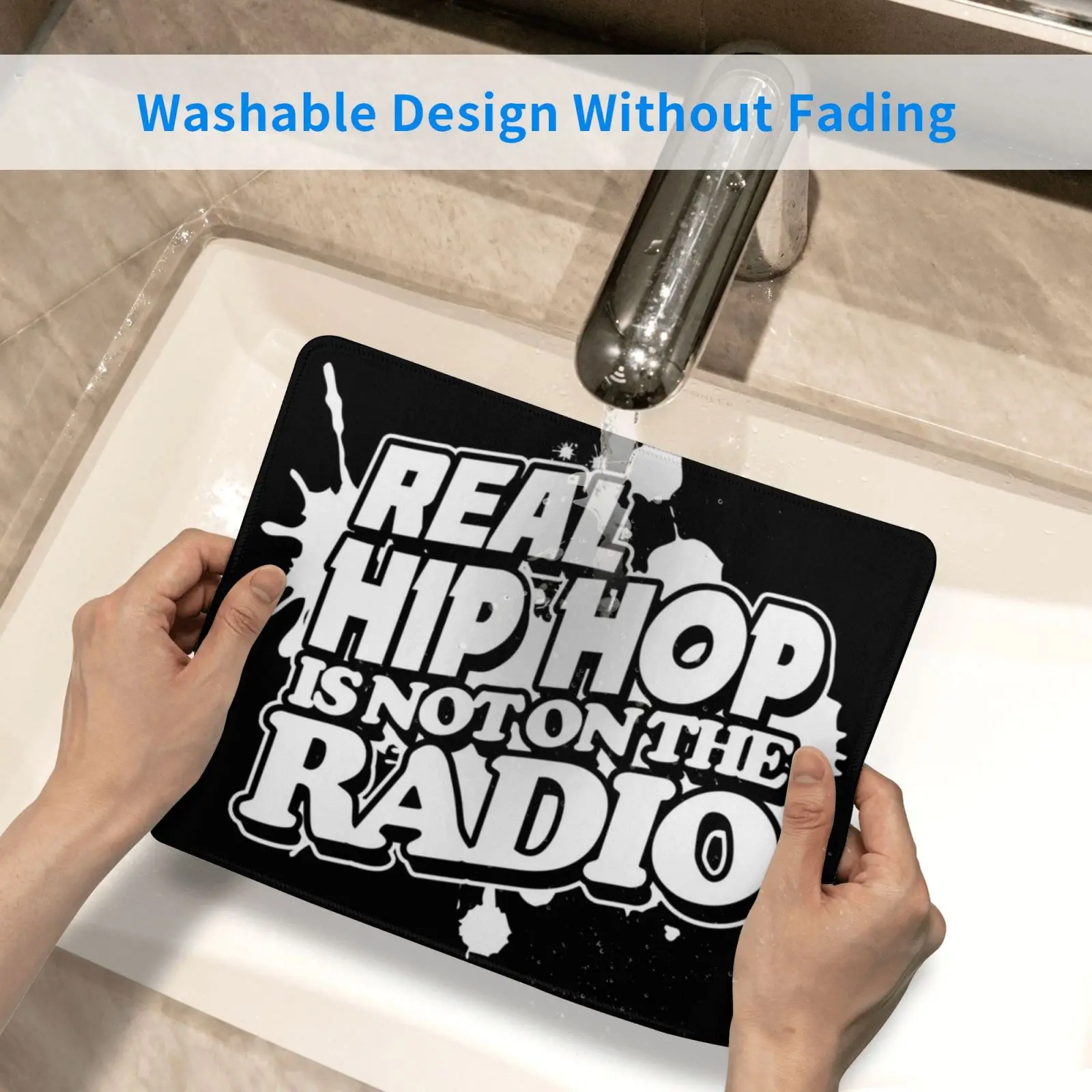 

Real Hip Hop Is Not On The Radio Mouse Pad DIY Print Hip Hop Classic Hip Hop Real Hip Hop Oldschool Hip