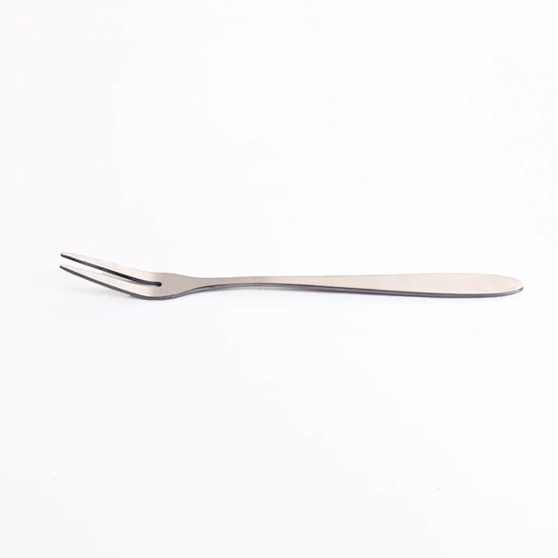 

13.5x1.2cm 10 Pieces Stainless Steel West Tableware Fruit Fork Sign Small Fork Cake Dessert Fruit Fork Kitchen Accessory