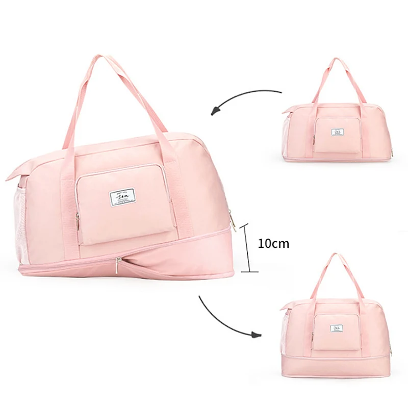 Sports Dry Wet Gym Bag Women Expanding Waterproof Training Handbag Yoga Sport Exercise Bags Workout Luggage Shoes Handbags X457B | Спорт и
