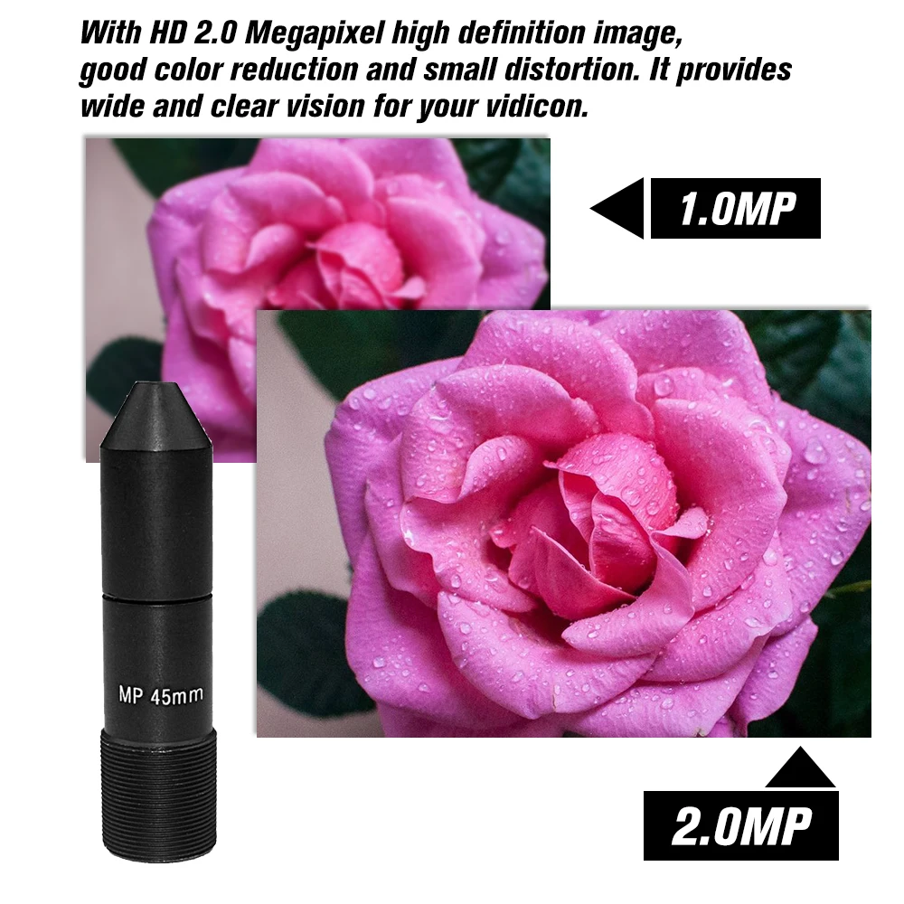 M12 Mount MTV Board Lens HD 2 0 мегапикселя 45 мм Pinhole CCTV Image форматом 1 &quot F1.6 с фиксированным