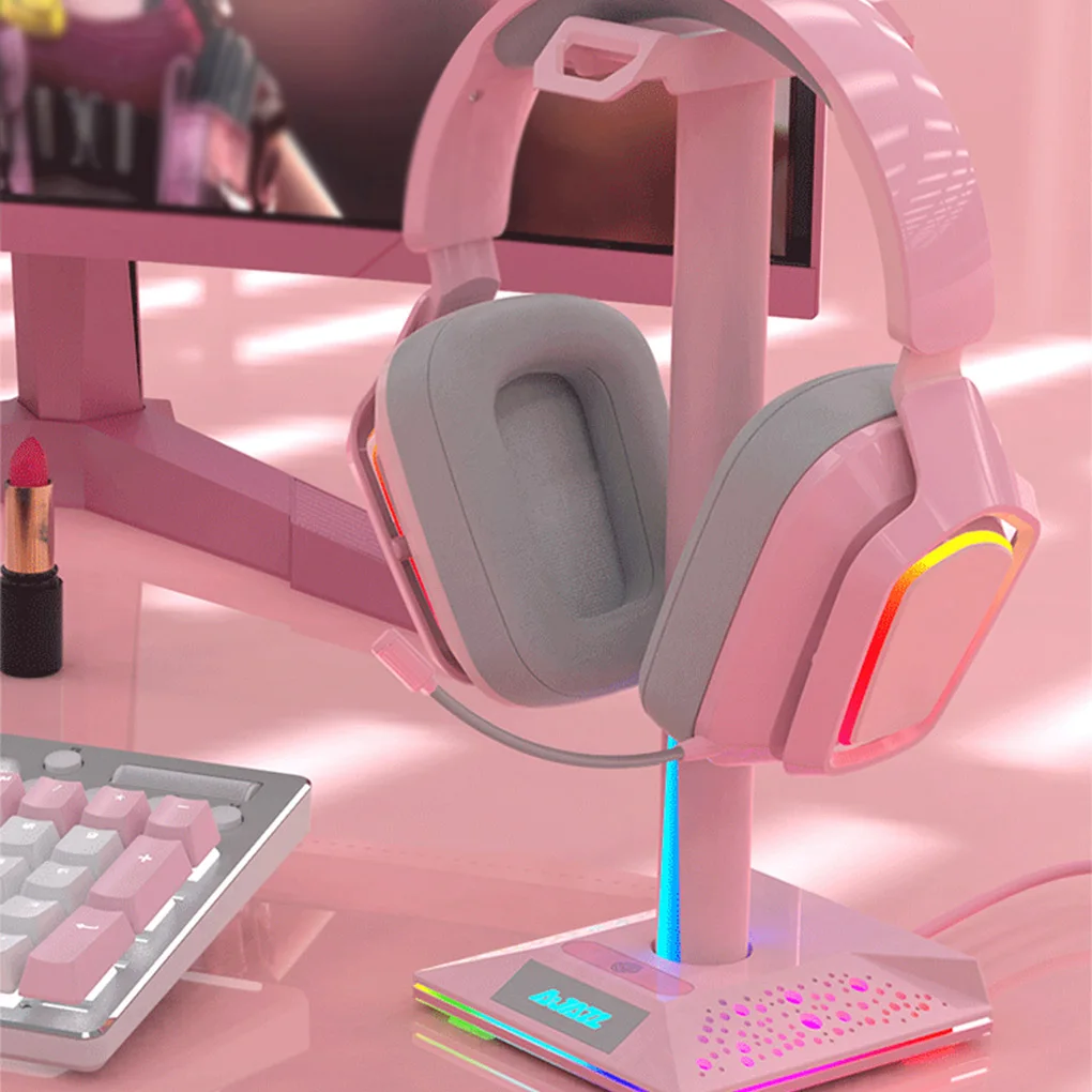 

Подставка для наушников универсальная игровая из АБС-пластика с двумя USB-портами 3,05 мм