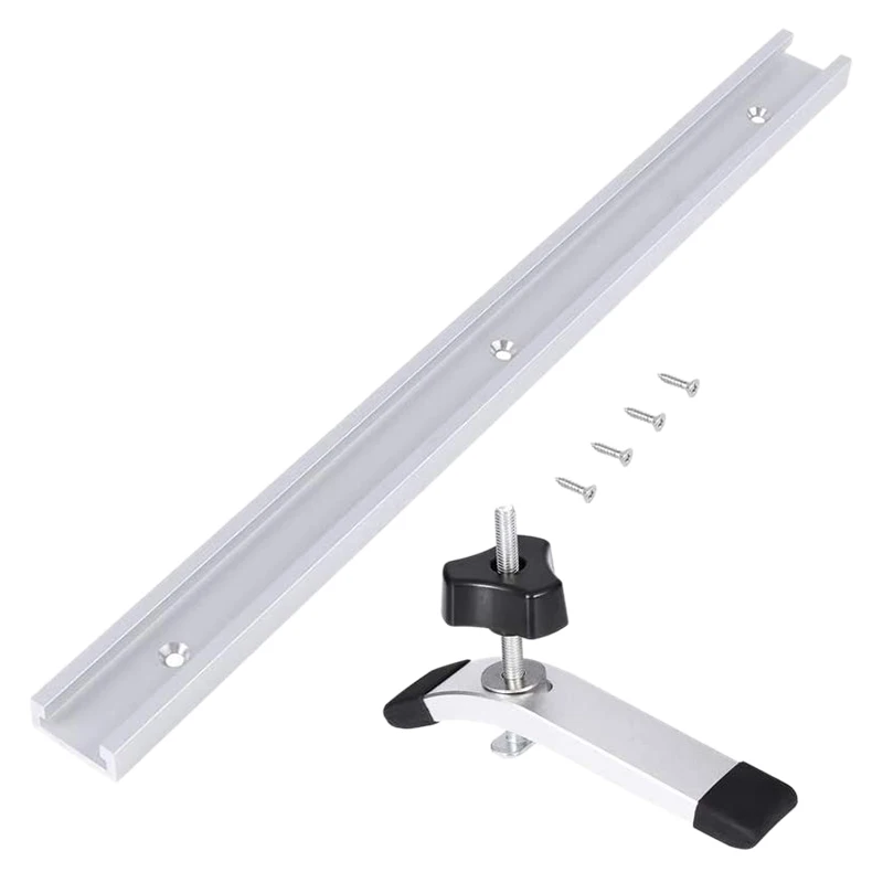 

Promotion! T Track Clamp T Track Miter Track Jig Fixture Slot Straight Edge Metal Quick Acting Hold Down Clamp Set